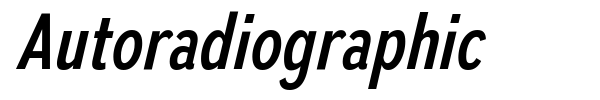 Autoradiographic font preview